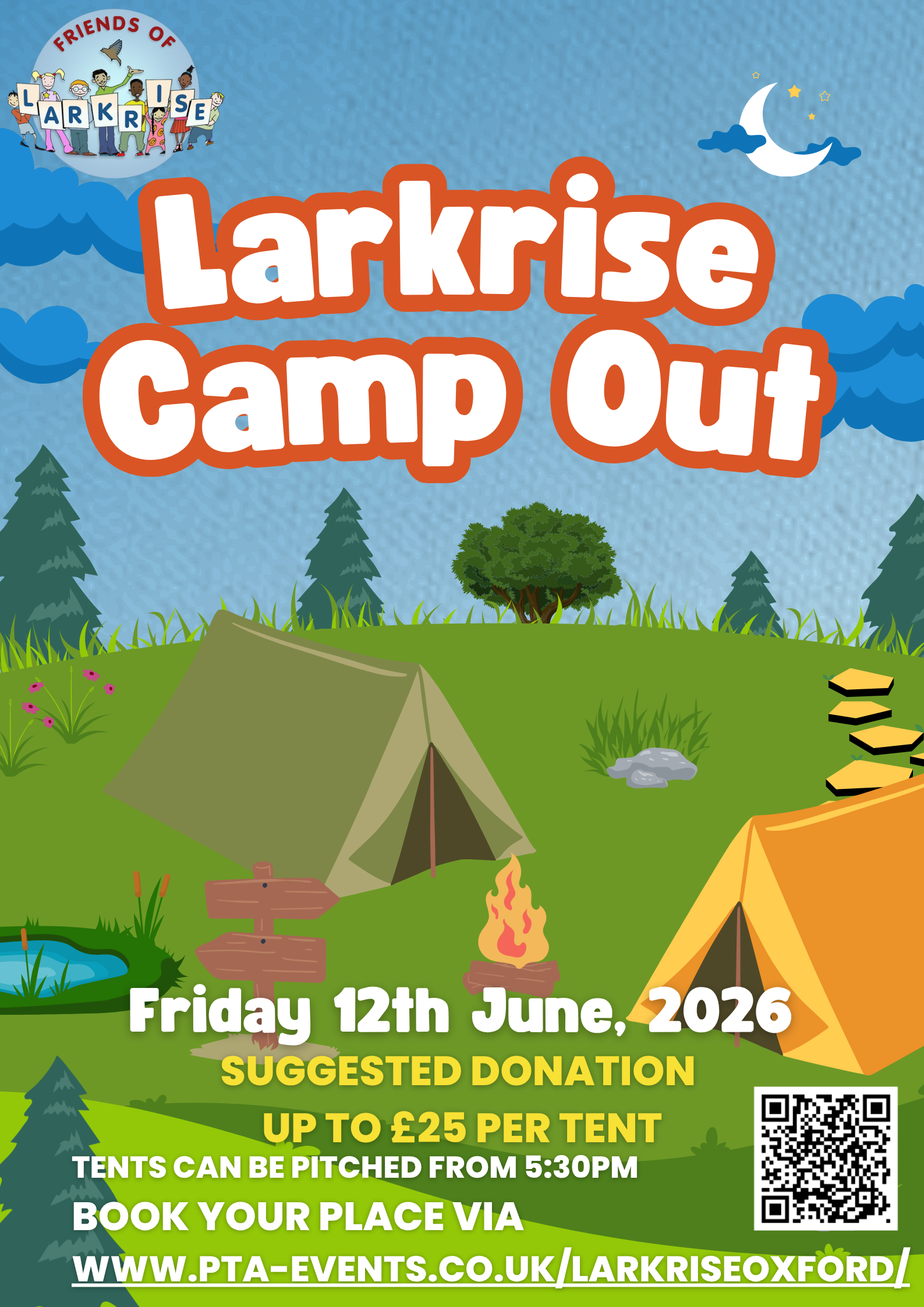 Poster for the Camp out 2026